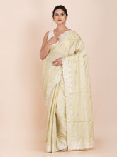 KAVVYA  YELLOW SILK SAREE